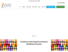 Tablet Screenshot of creativelrnpreschool.com